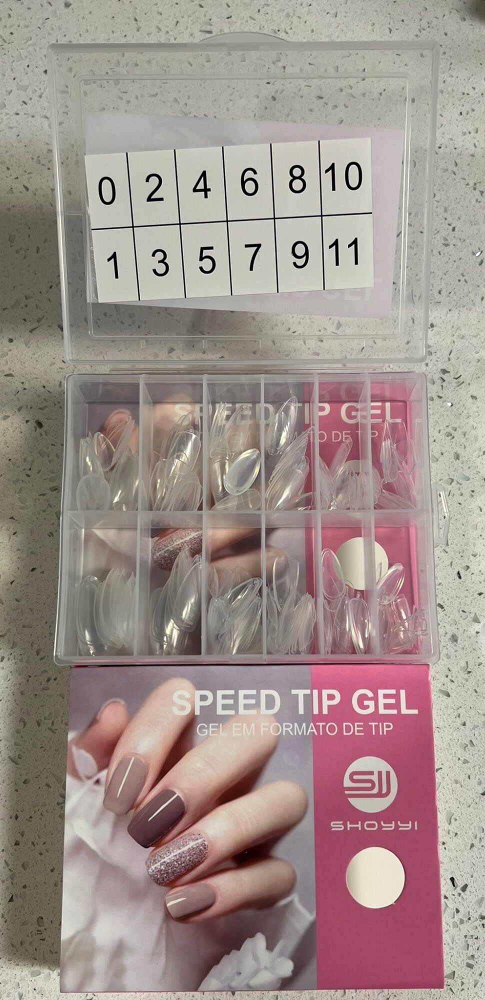 SHOYYI Long Stiletto Gel Tip