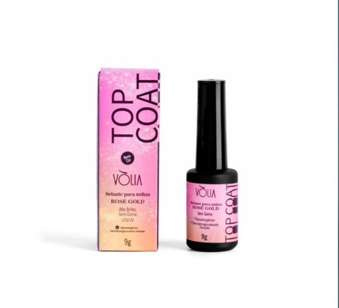Top Coat - Rosé Gold Frasco